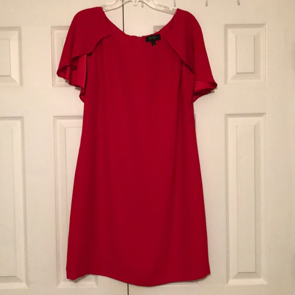 Red Jessica Simpson cocktail dress